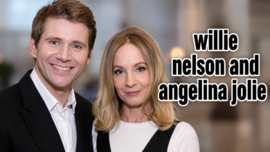 Willie Nelson and Angelina Jolie